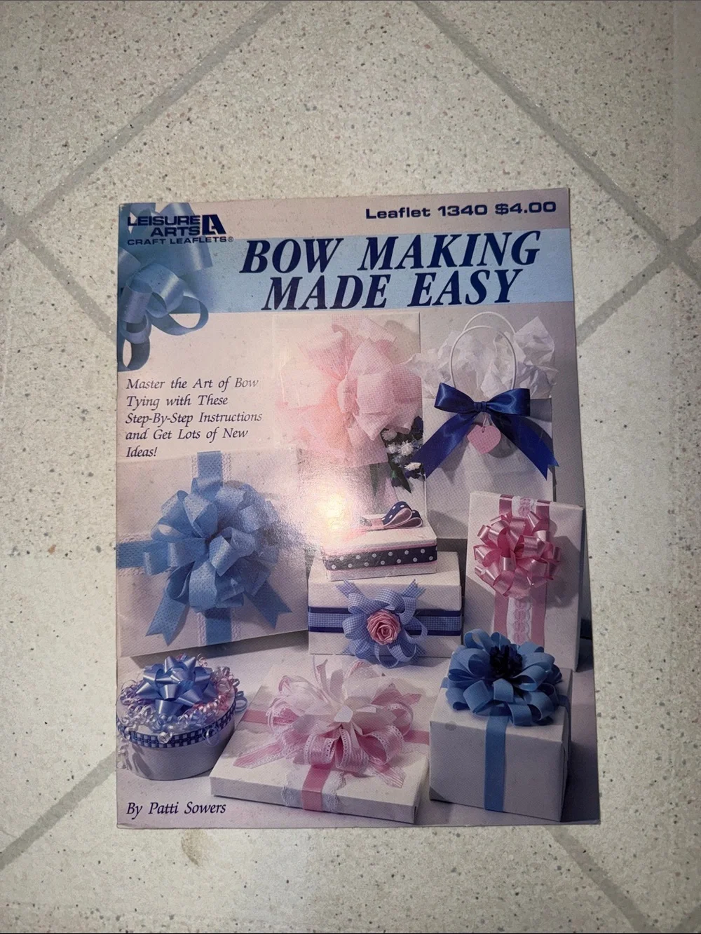 Bow Making Made Easy Leaflet 1340 Vintage Book